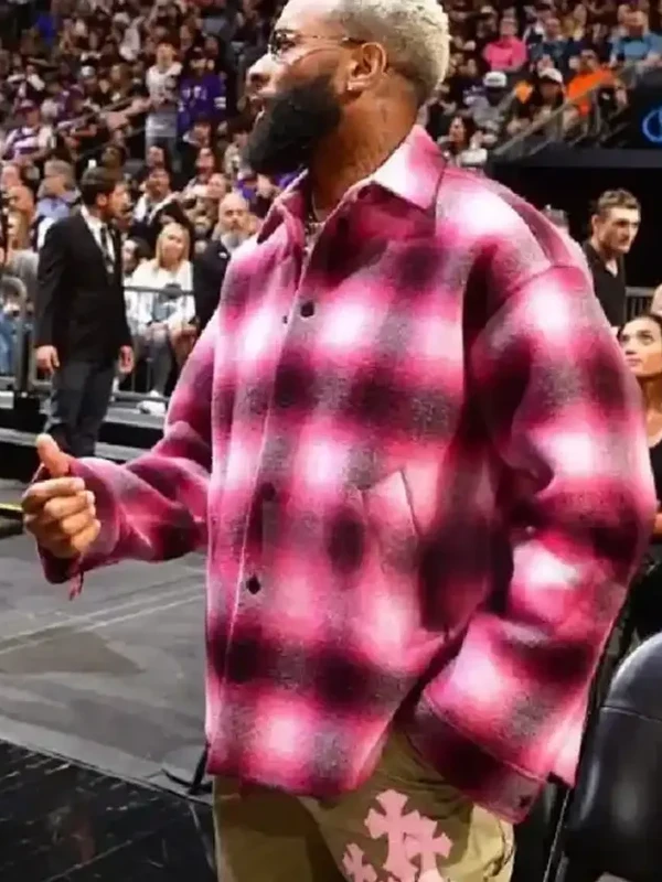 Shop Odell Beckham Jr. Plaid Wool Jacket