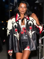 Simone Ashley Tashca NYC 2026 Leather Jacket
