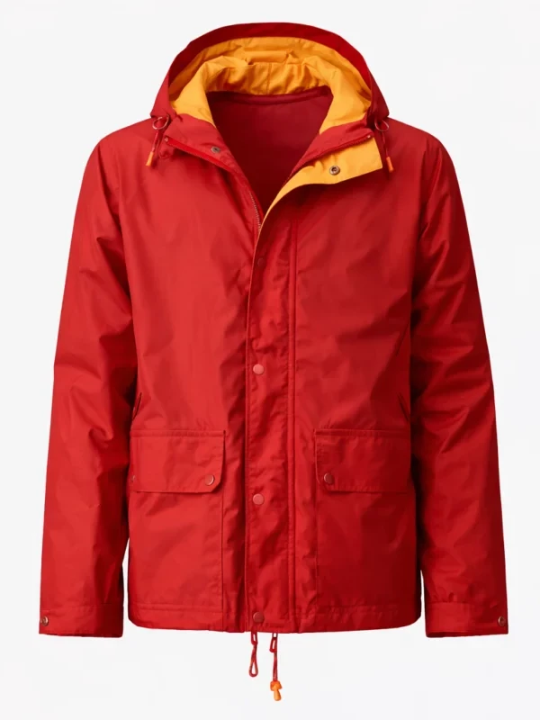 The Incomer 2026 Daniel Domhnall Gleeson Red Jacket