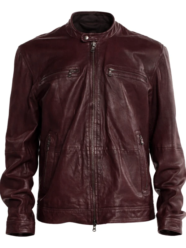 The Young And The Restless Adam Newman Mark Grossman Brown Leather Jacket