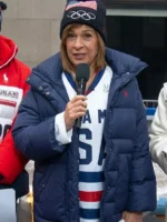 Today-2026-Hoda-Kotb-Team-USA-Blue-Puffer-Jacket
