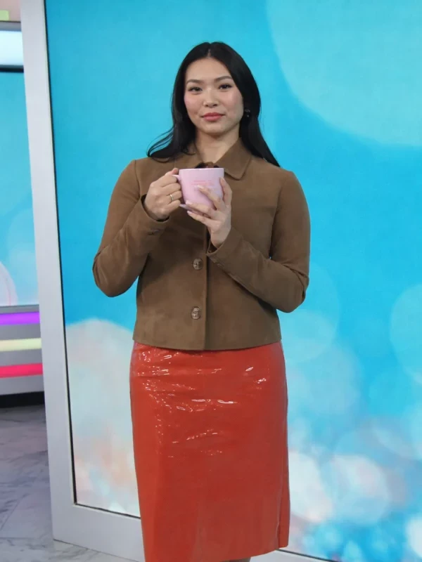 Today 2026 with Jenna And Sheinelle Chloe Kim Brown Jacket