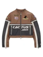 Travis Scott Cactus Jack Leather Jacket