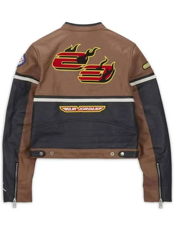 Travis Scott Cactus Jack Leather Jacket For Sale