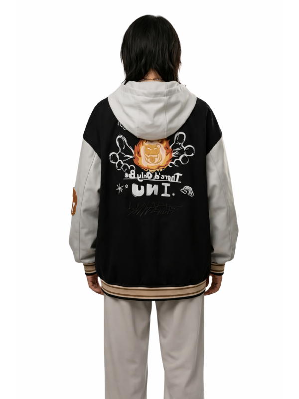 Twice JC University Varsity Jacket Black