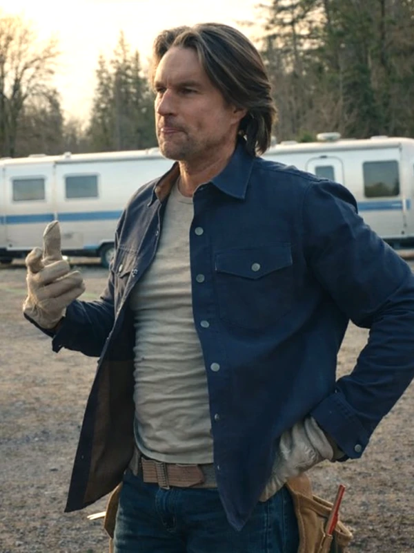 Virgin River S04 Sheridan Martin Henderson Blue Jacket
