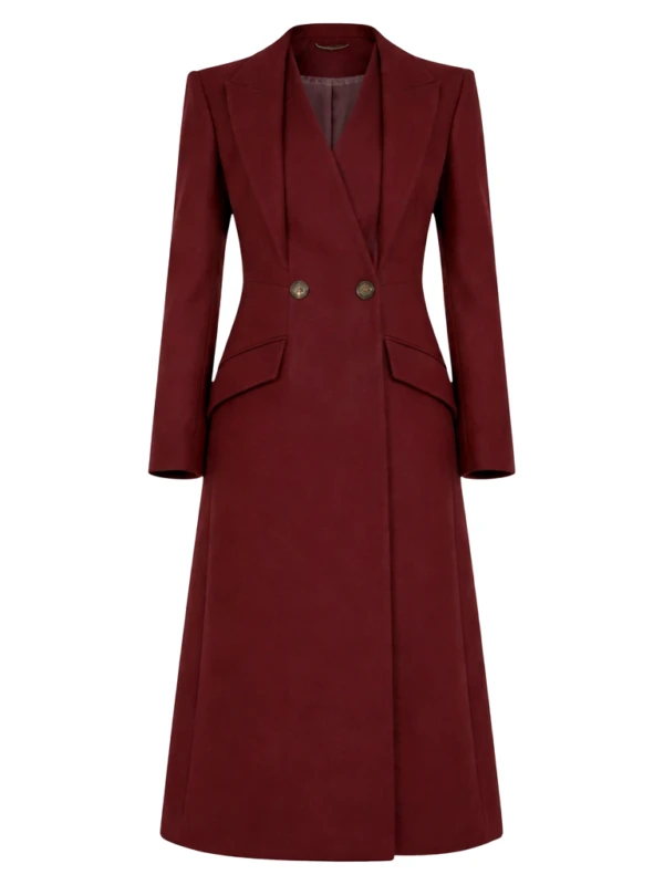 Wales 2026 Kate Marron Wool Coat