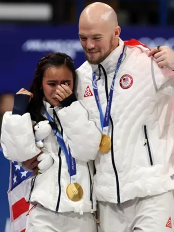 Winter Olympics 2026 Danny OShea White Jacket