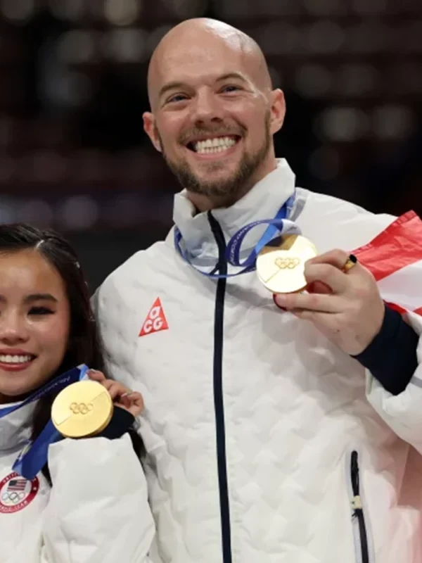 Winter Olympics 2026 OShea White Puffer Jacket