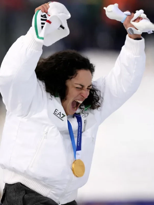Winter Olympics 2026 Team Italy Federica Brignone White Jacket