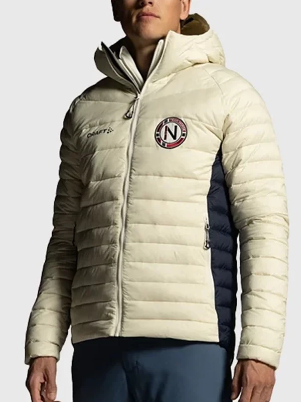 Winter Olympics 2026 Team Norway White Hooded Jacket 1