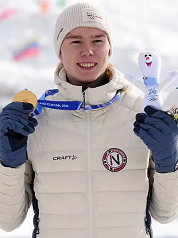 Winter Olympics 2026 Team Norway White Jacket