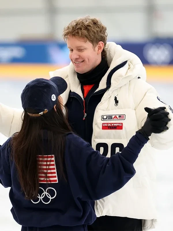 Winter Olympics 2026 Team USA Evan Bates Flagbearer Jacket