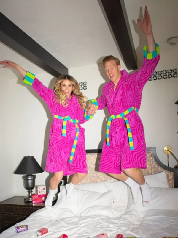 unisex pink poppi bathrobe 1