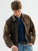 9 1 1 Nashville Michael Provost Brown Leather Jacket
