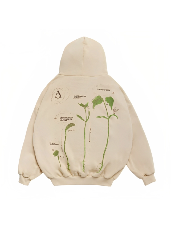 Alchemai-Tree-Of-Life-Beige-Printed-Hoodie