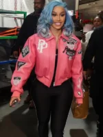 Bodega-Baddie-Cardi-Pink-Leather-Jacket
