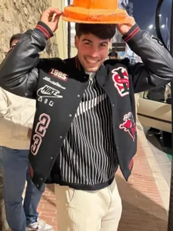 Buy Carlos Alcaraz Black Varsity Jacket