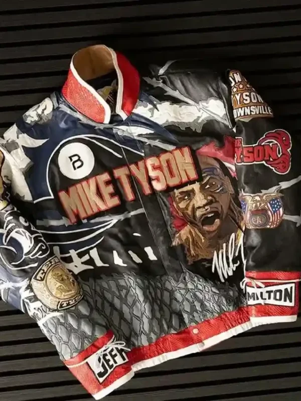 Buy Mike Tyson Vs Jake Paul Fight Iron Mike Leather Jacket For Men And Women