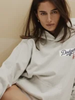Dodgers Serif Grey Pullover Hoodie