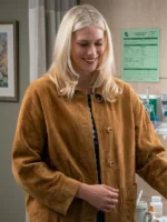 Ellyn Jameson TV Series Marshals 2026 Dolly Weaver Brown Suede Jacket