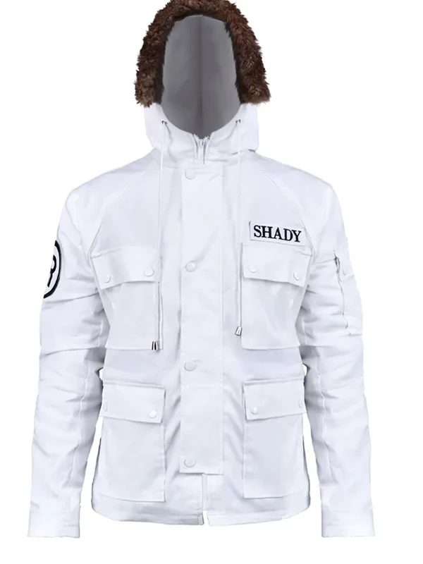 Eminem White Parka Jacket