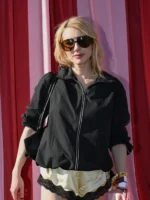 Emma Roberts 9th Revolve Festival Black Jacket