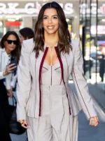 Eva Longoria New York City 2026 Peplum Blazer