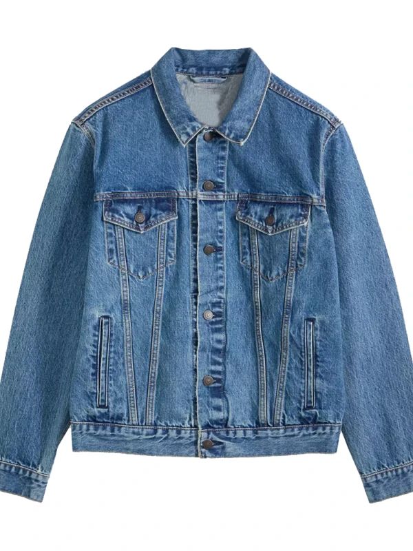 F1 Grand Prix 2026 Charlie Day Blue Denim Jacket F