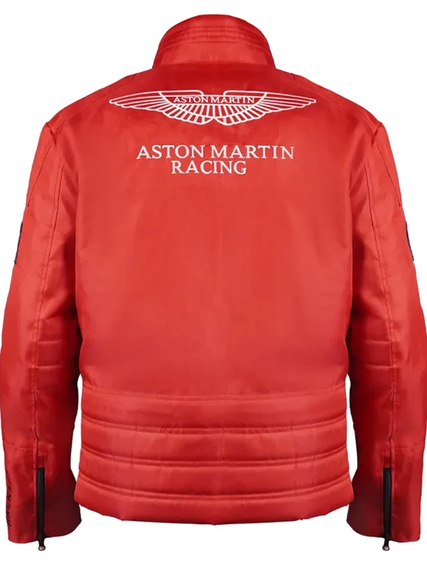 GB Hackett Formula 1 Aston Martin Red Racing Jacket for Sale