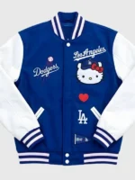 Hello Kitty Dodgers Varsity Jacket