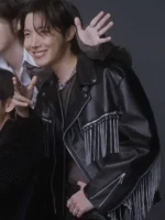 J Hope Arirang Cover Black Fringe Jacket