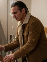 Joe Leaphorn Dark Winds S02 Zahn McClarnon Faux Fur Suede Leather Jacket