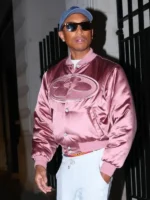 LVMH Pharrell Williams Pink Satin Bomber Jacket