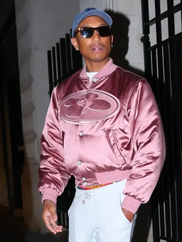 LVMH Pharrell Williams Pink Satin Bomber Jacket