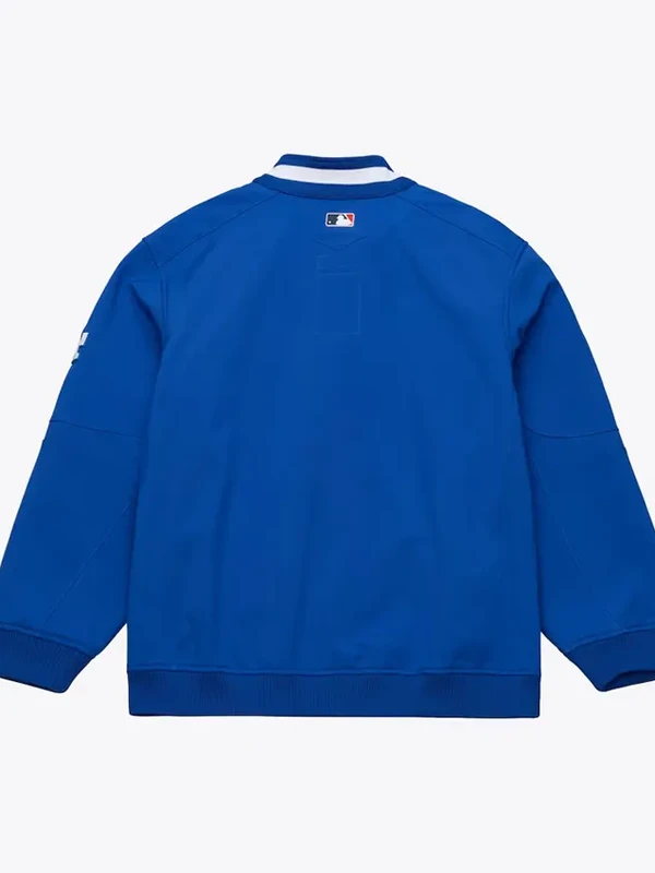 Los Angeles Dodgers 2008 Full Zip Royal Bomber Jacket Back