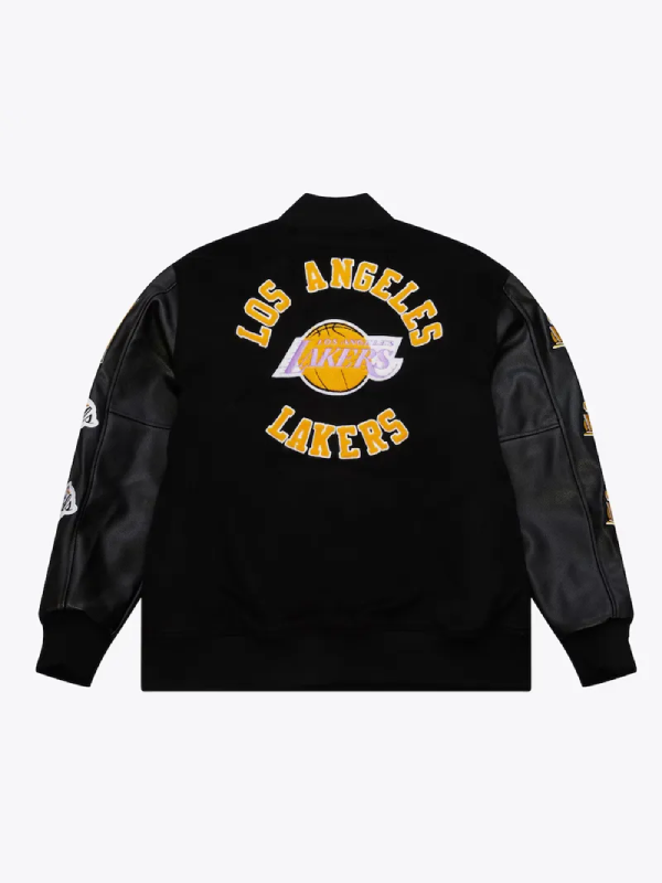 Los-Angeles-Lakers-Black-Out-Vintage-Logo-Jacket-Back