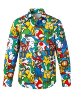 Mens Super Mario Dress Shirt