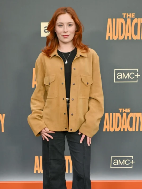 Mina Sundwall The Audacity Premiere Suede Jacket For Sale