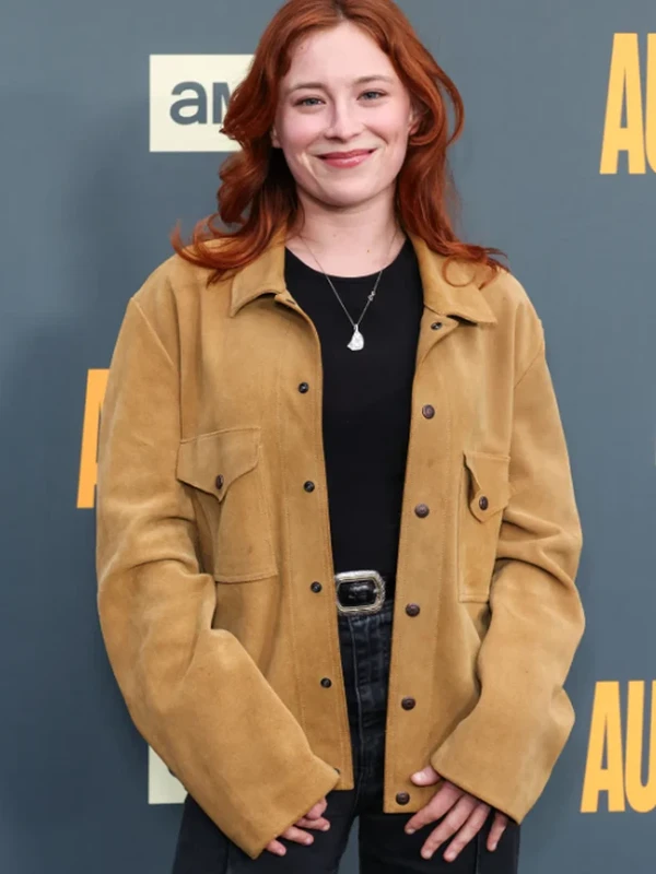 Mina Sundwall The Audacity Premiere Suede Jacket