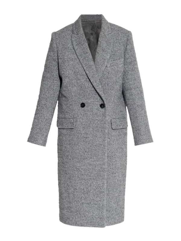 NYC 2026 Scarlett Johansson Grey Coat F