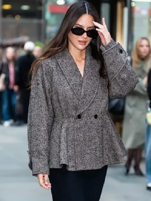 Olivia Munn New York City 2026 Peplum Blazer For Sale