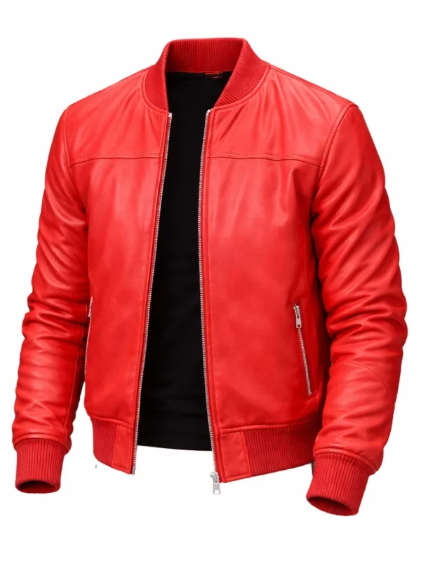 State Farm Arena Boosie Badazz Red Leather Jacket F