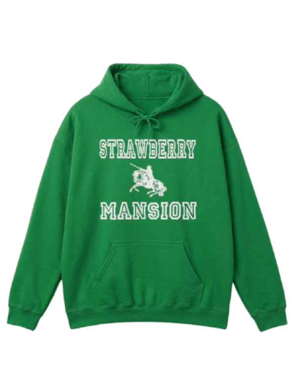 Strawberry Mansion Green Hoodie