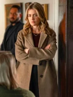 The Hunting Party S02 Melissa Roxburgh Brown Coat