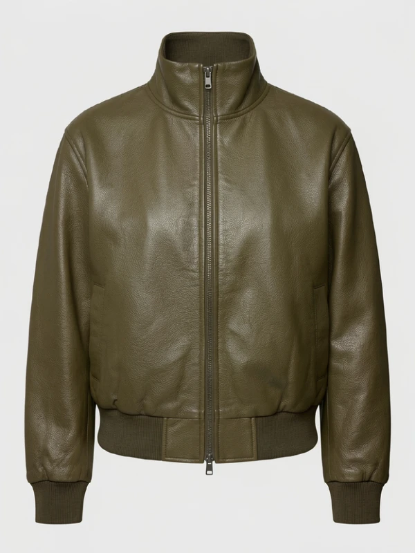 The Today Show Alison Wyatt Brown Leather Jacket