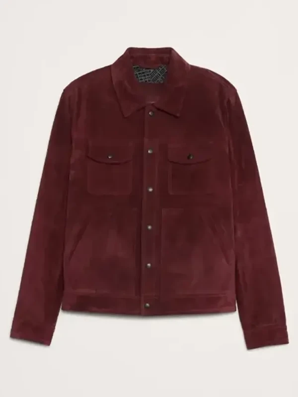 The Voice S29 Jared Shoemaker Suede Trucker Jacket Front