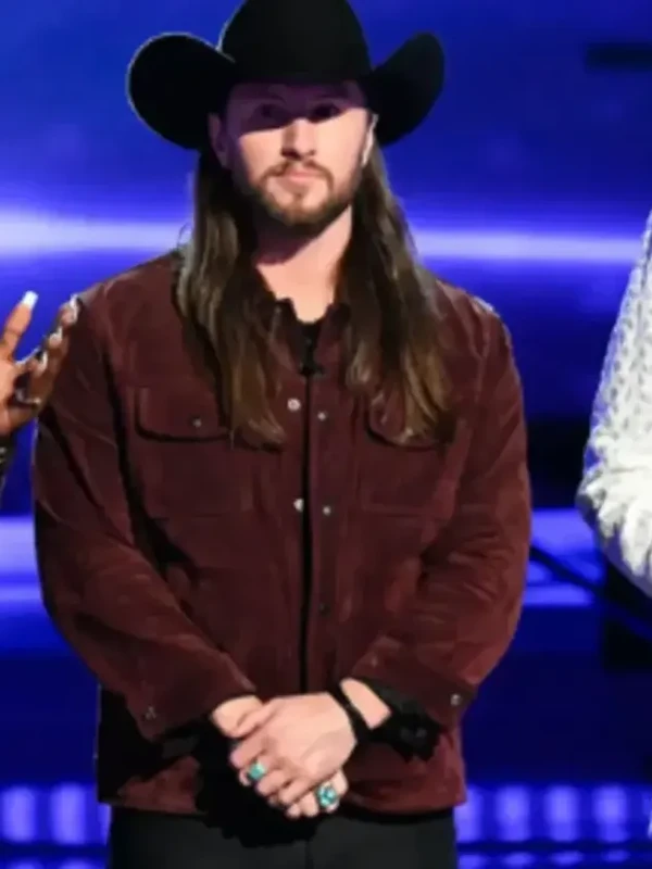 The Voice S29 Jared Shoemaker Suede Trucker Jacket