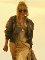 Top Gun Lady Gaga Green Flight Jacket jpg