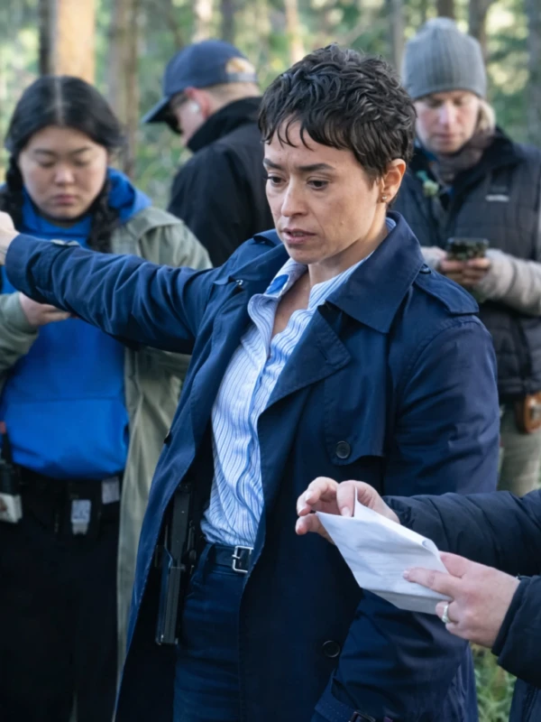 Tracker S03 Adriana Blue Trench Coat